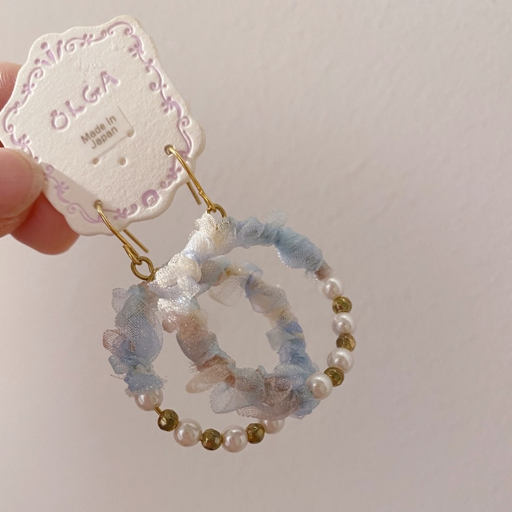 NEW Japanese Fashion Cute Hoop Earrings